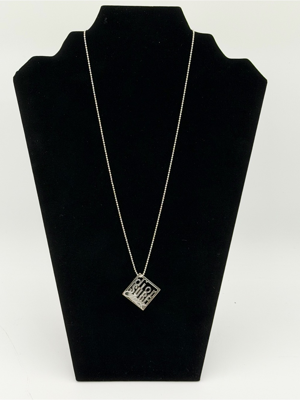 Christian Dior Galliano Surf Chick Logo Necklace Y2K